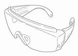 Safety Drawing Goggles Laser Getdrawings Paintingvalley Marking sketch template