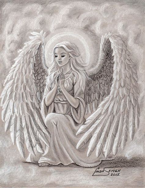 female realistic angel drawing dream inuyasha