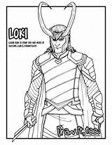 Thor Loki Coloring Pages Drawing Ragnarok Draw Avengers Printable Too Cartoon Color Kolorowanki Marvel Tutorial Drawittoo Print Getdrawings Adults Getcolorings sketch template