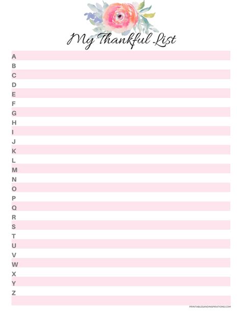 gratitude journal printable pages stickers printables