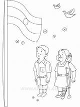 Flag Independence Coloring Indian India Pages Printable Drawing Girl Flags China Spain Color Philippine Kids Getcolorings Getdrawings Pakistan Ancient Vietnam sketch template