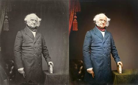 martin van buren colored colorized history know your meme