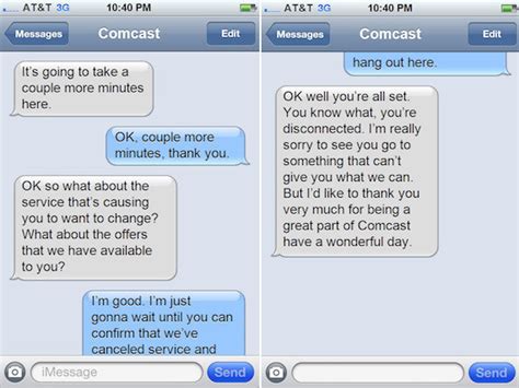 if you put that comcast break up call in text message format something