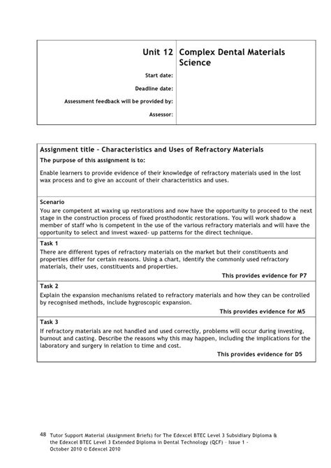 assignment ii paper sheet