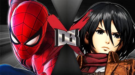 Dbx Spider Man Vs Mikasa By Rayluishdx2 On Deviantart