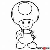Mario Super Toad Drawing Draw Drawings Games Step Clipartmag Paintingvalley sketch template