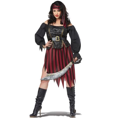 Pirate Queen Of The High Seas Plus Size Costume Halloween Costumes