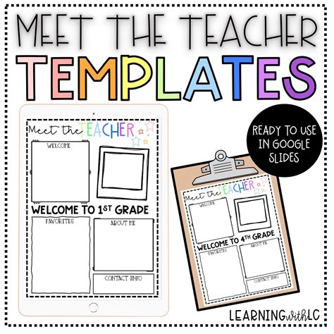 meet  teacher  template