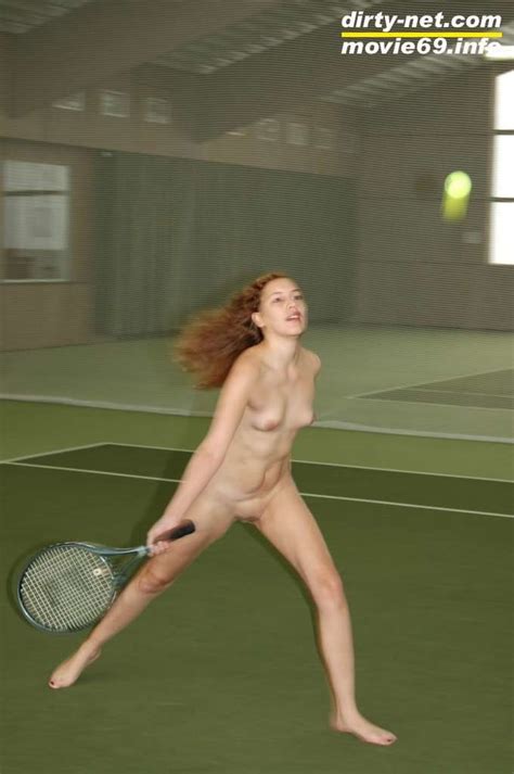 nathalie plays naked tennis in a tennis hall 70 pics xhamster