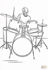 Schlagzeug Drums Bateria Musicales Spieler Batteria Instrumentos Supercoloring Strumenti Musicali Baterias Batterista Baterista Ausdrucken Musicale Tamburi Pluspng sketch template