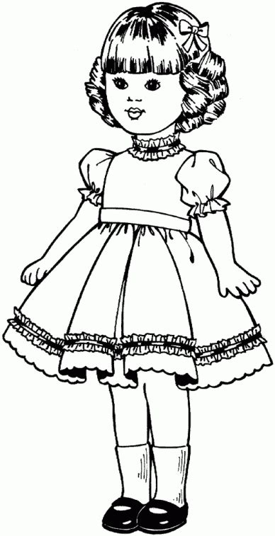 doll  printable coloring pages printable coloring pages