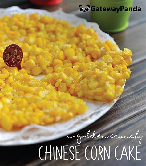 golden crunchy chinese corn cake recipe gateway panda