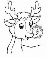 Coloring Reindeer Pages Getdrawings Face sketch template