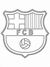 Soccer Barcelona Fc Logo Coloring Pages Football Printable Party Club Birthday Cake Messi Del Do Colouring Real Madrid Escudo Kids sketch template