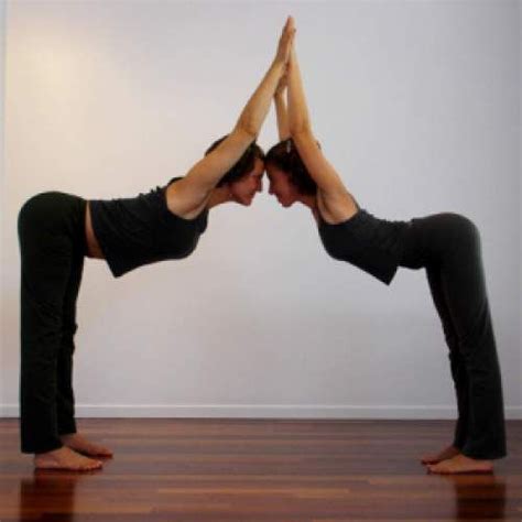 easy yoga poses   people challenge partner friends