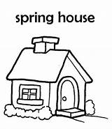 Coloring House Cartoon Pages Clipart Print Easy Library Popular Coloringhome sketch template