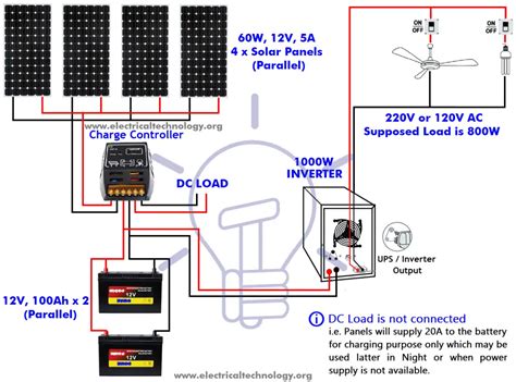 solar panel circuit diagram