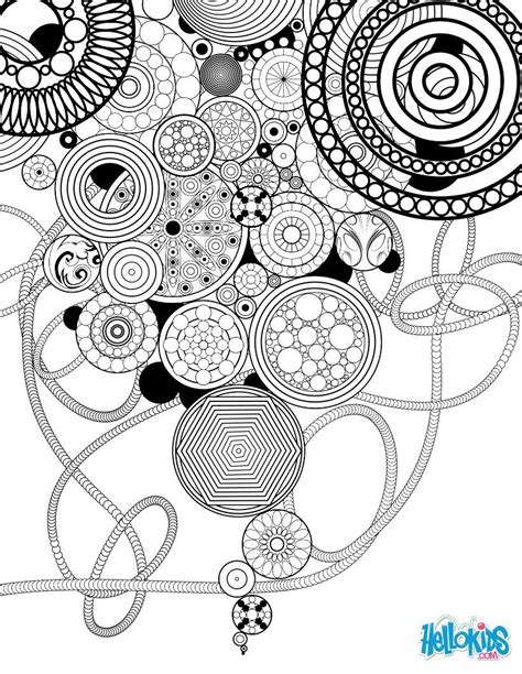 circles  rosettes coloring page shape coloring pages pattern