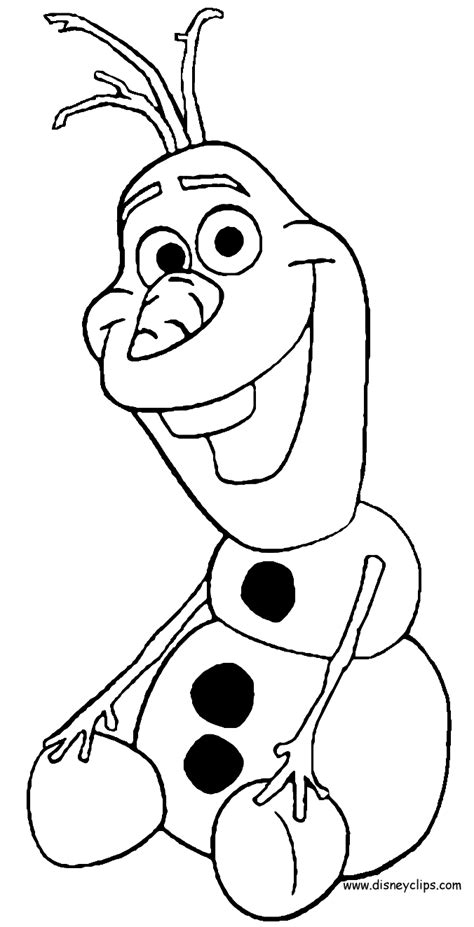 pin  nose  olaf template coloring sheets pinterest
