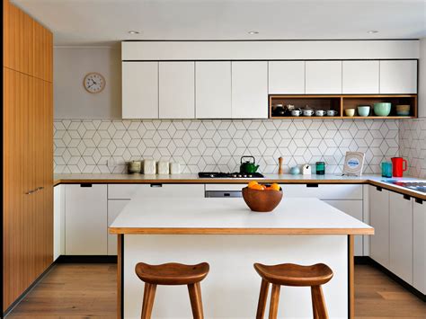 create  mid century inspired kitchen  interiors addict