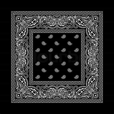 bandana  black stock vector colourbox