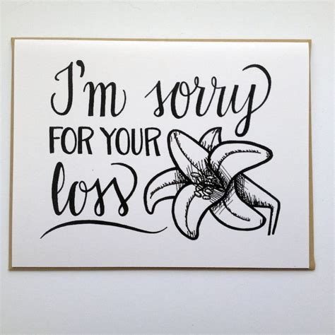 im    loss hand lettered greeting card etsy