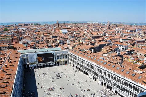 St Marks Square Piazza San Marco Venice Viewed From Th