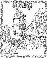Coloring Pages Sparky Fire Dog Awana Coloringhome Template Colouring sketch template