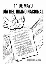 Himno Argentino Mayo Día Pintar Infantiles Blogcolorear Haciendo sketch template