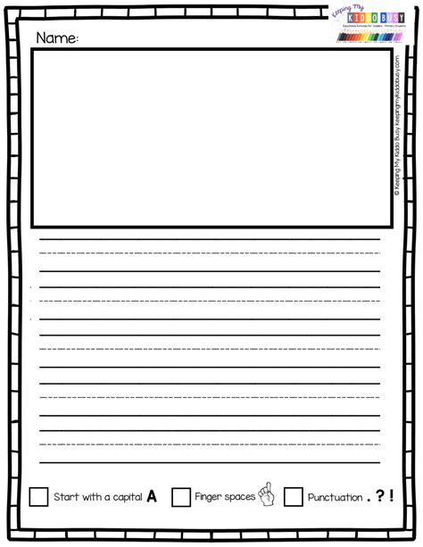 lined writing paper dotted lines sentence starters  scaffolding