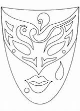 Mask Masks Carnevale Coloring Mascara Template Choose Board Carnival sketch template