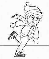 Ice Coloring Skating Pages Skater Kids Drawing Print Boy Clipart Template Winter Hockey Figure Clip Rink Getdrawings Popular Sketch Drawings sketch template