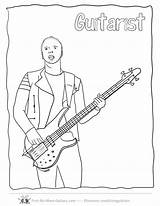 Guitar Coloring Pages Acoustic Drawing Bass Kids Player Guitars Line Outline Music Activities Christ Getdrawings Fret Printable Getcolorings Color Guitarists sketch template