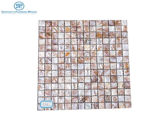 Shell Mosaic Tile Pearl Tile Backsplash Adhesive Kitchen Floor Tiles