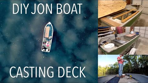 simple jon boat casting deck diy youtube