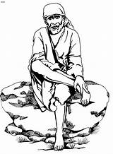 Sai Baba 4to40 sketch template