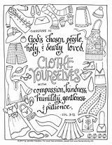 Humility Clothe Yourselves sketch template
