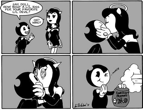 bendy and alice angel in hot kisses 1 by