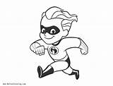 Incredibles Coloring Pages Running Printable Color Kids sketch template