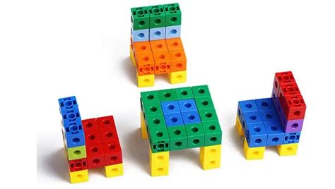 set   abs math cubes  colors homeschool educational counting
