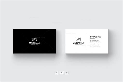 business card design black  white  black  white business card