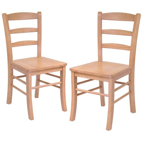 winsome set   light oak ladder  chairs  kitchen