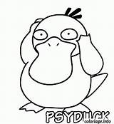 Psyduck Colorier Coloriages sketch template