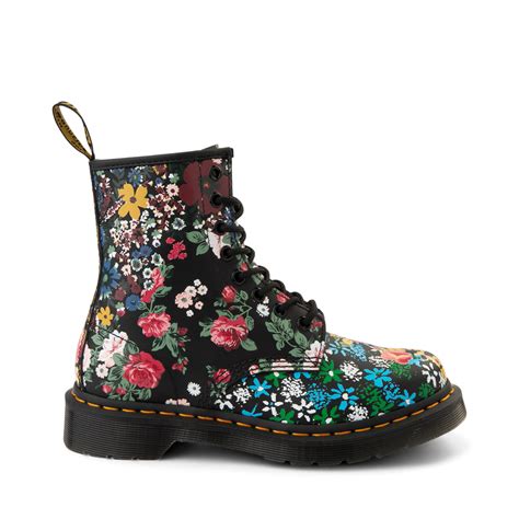 dr martens floral printed canvas  eye combat boots size   pasywnezarabianiepl