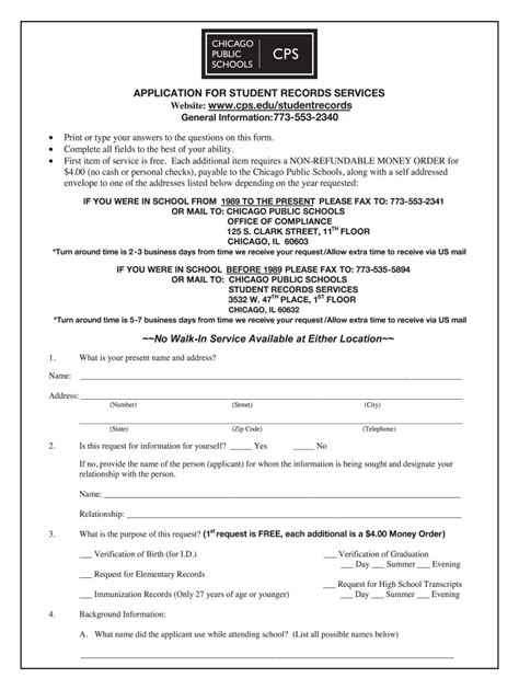 Cps Transcripts Form Fill Out And Sign Printable Pdf Template Signnow