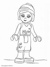 Coloring Lego Pages Friends Printable Print Figure Look Other sketch template