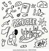 Refugee sketch template