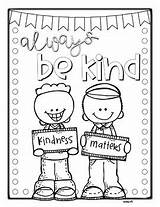 Kindness Freebie Matters Happierhuman Teamwork Coloringsheets 2550 sketch template