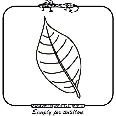 leaf  easy coloring leafs leaf coloring page fall coloring pages