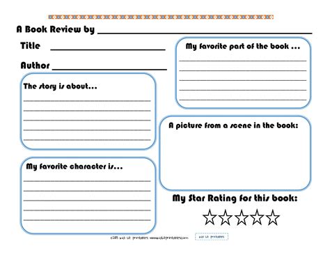 images  book review printable template book review template